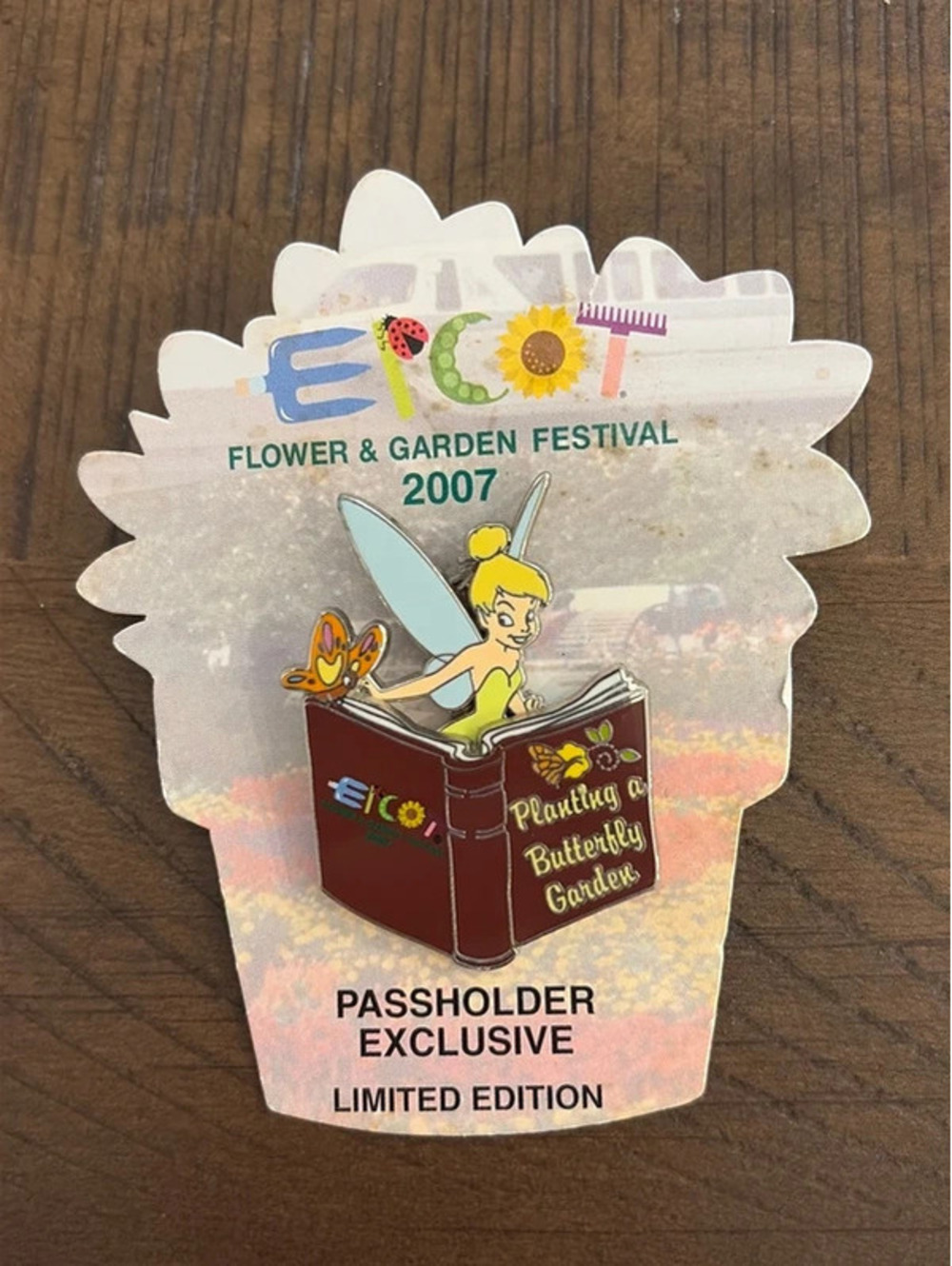 Disney Tinker Bell Flower & Garden Festival 2007 Butterfly Garden LE 2500 Pin